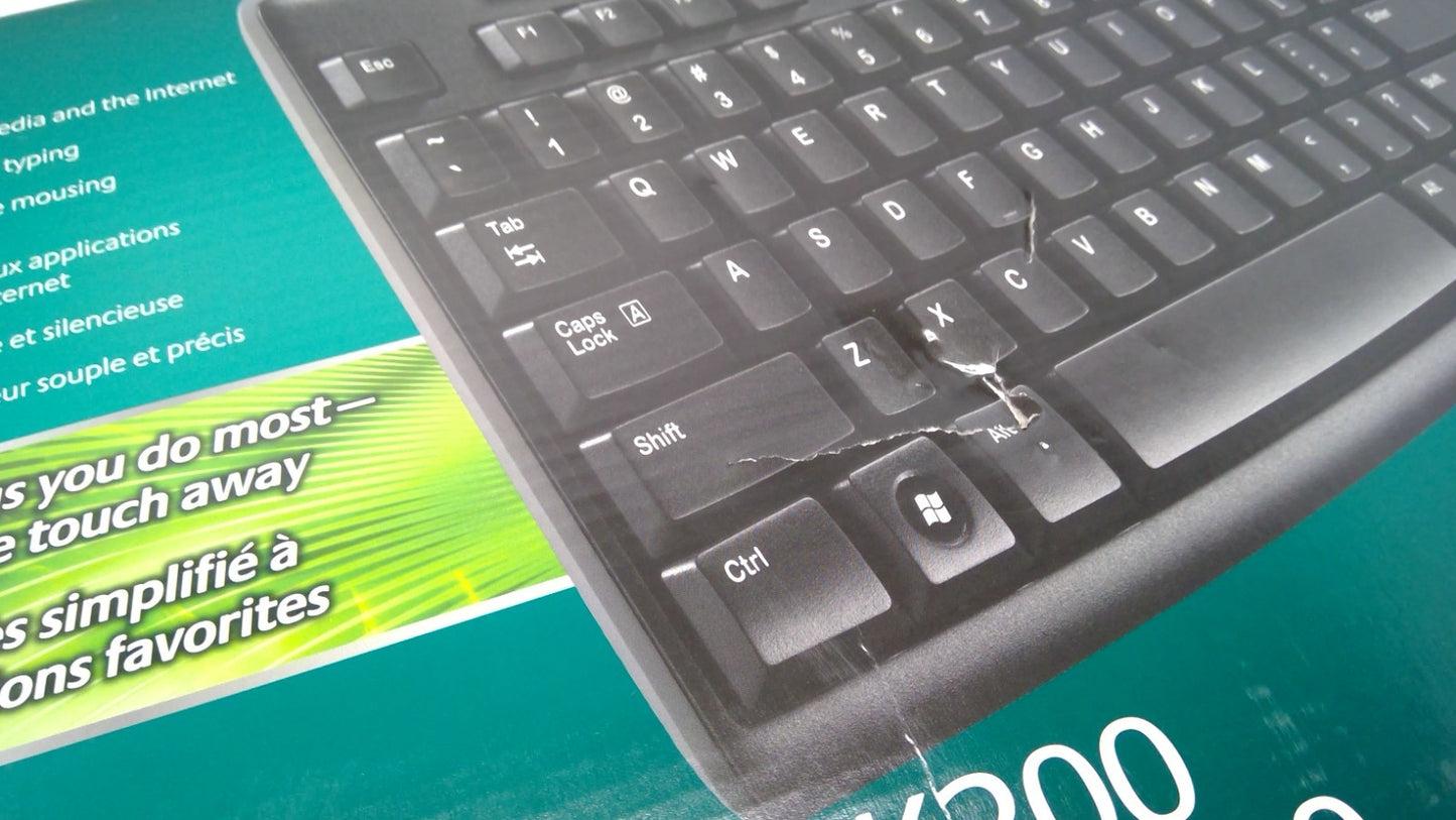 NEW Logitech MK200 Media wired keyboard And Mouse combo