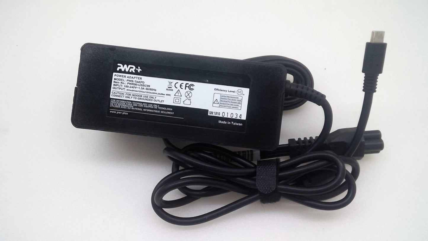 PWR Universal 90W USB-C Laptop Charger Power Adapter PWR-TAKPD