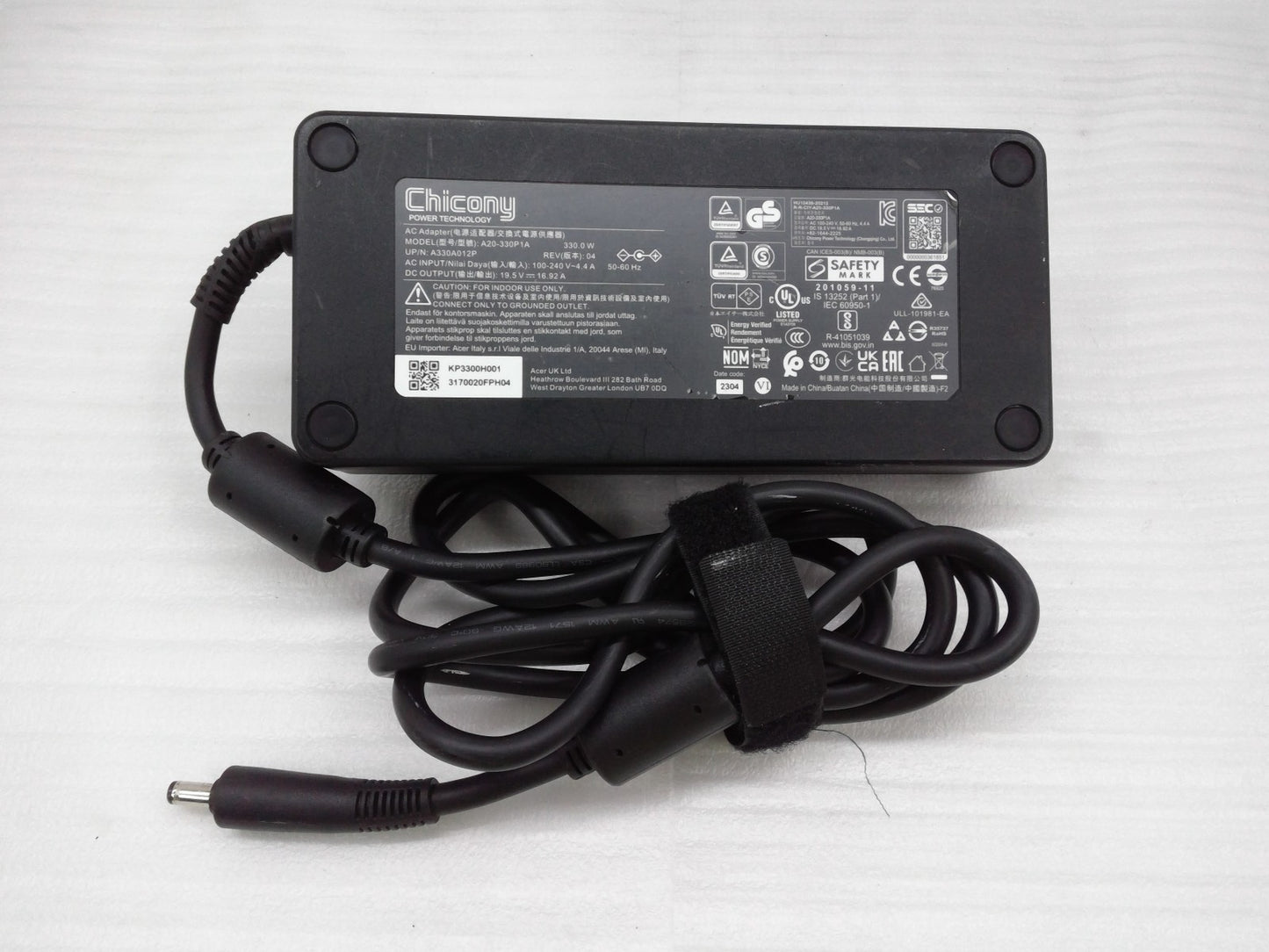 Chicony 16.92A 330W AC Adapter A20-330P1A  Acer Predator Helios 18 PH18-72-90C9