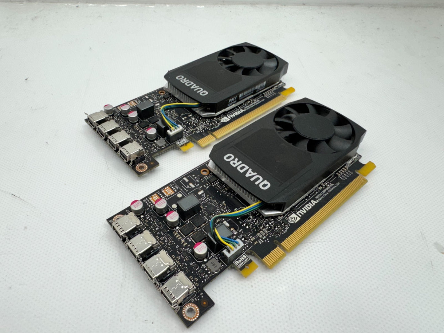 Lot of 2 NVIDIA Quadro P1000 4GB GDDR5 PCIe Video Graphics Card *READ*
