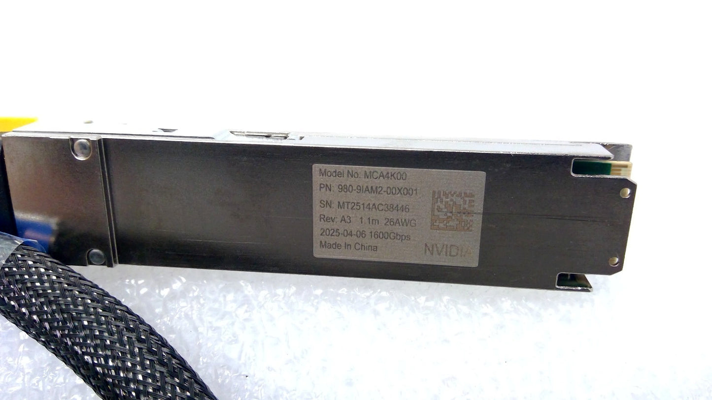 Open Box NVIDIA MCA4K00 1600Gbps OSFP 1.1M Active Copper Cable 980-9IAM2-00X001