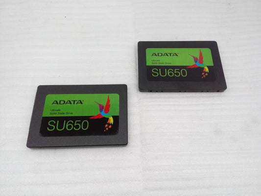 Lot of 2 ADATA Ultimate Drive SU650 120GB SATA III 2.5" ASU650SS-120GT SSD Black