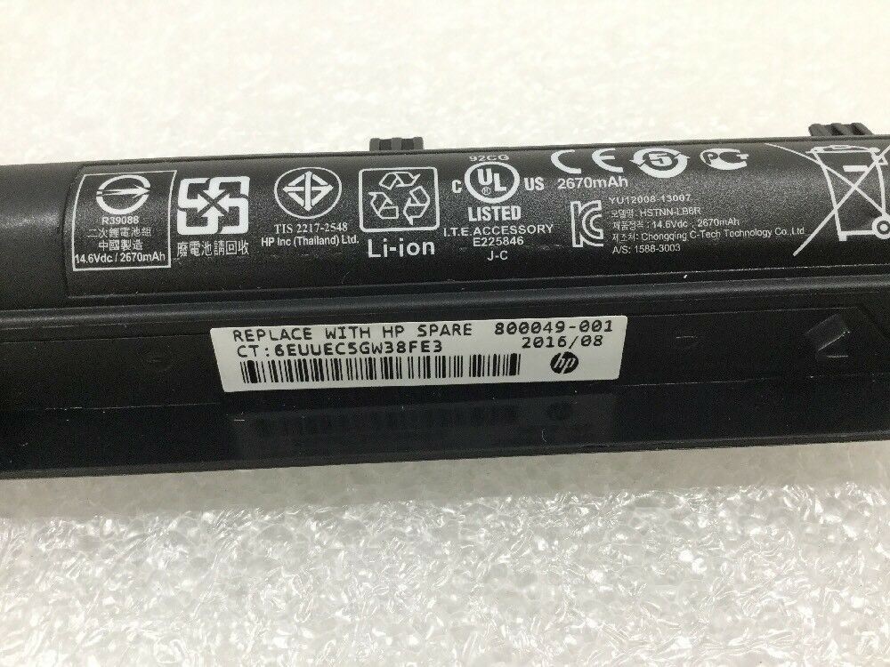 OEM HP Battery KI04 for HP Pavilion 14-ab000 15-ab000 17-g000 series 800049-001