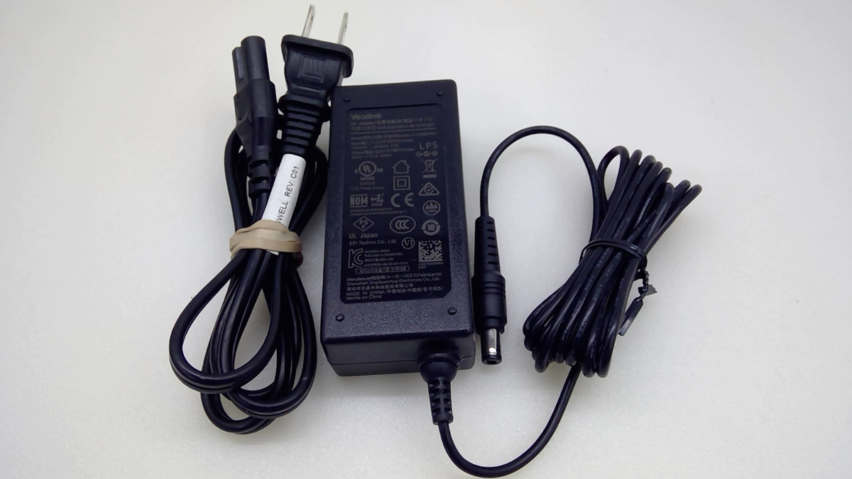 Genuine Yealink 33.6W AC Power Adapter YLPS480700C 48V 0.7A DC Barrel Connector
