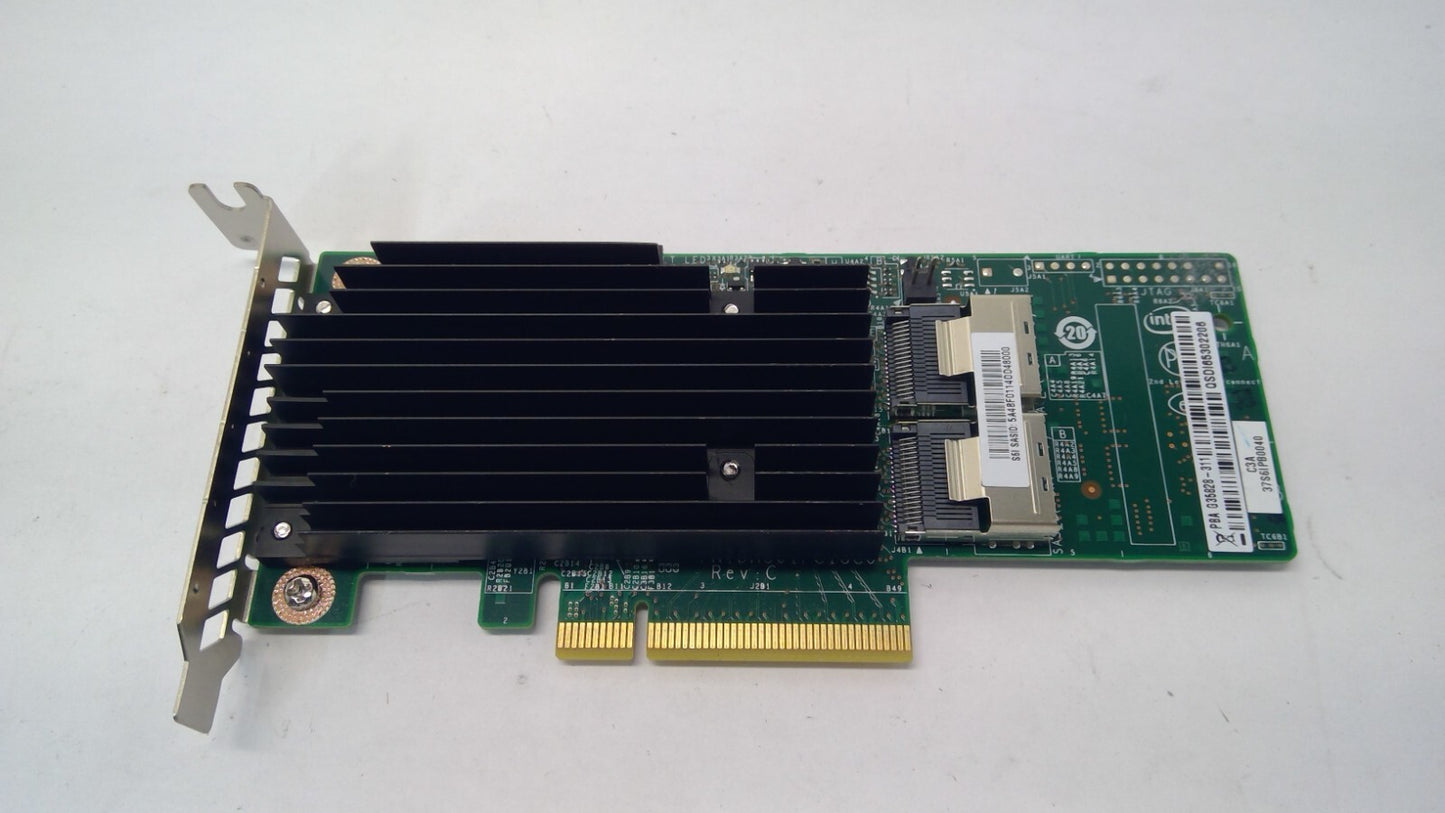 Intel Genuine 8-Lane 6Gbps SAS SATA PCIE x8 Internal Raid Card PBA G35828-311 LP