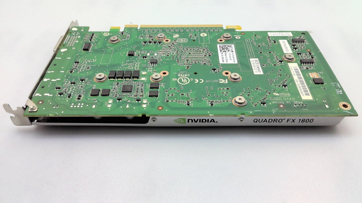 Nvidia Quadro FX1800 Dell P418M GGDR3 DVI DisplayPort PCIe 2.0x 16 Graphics Card