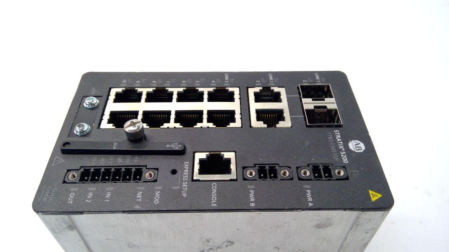 Allen Bradley 1783-CMS10P /A Stratix 5200 10-Pt Managed EtherNet Switch