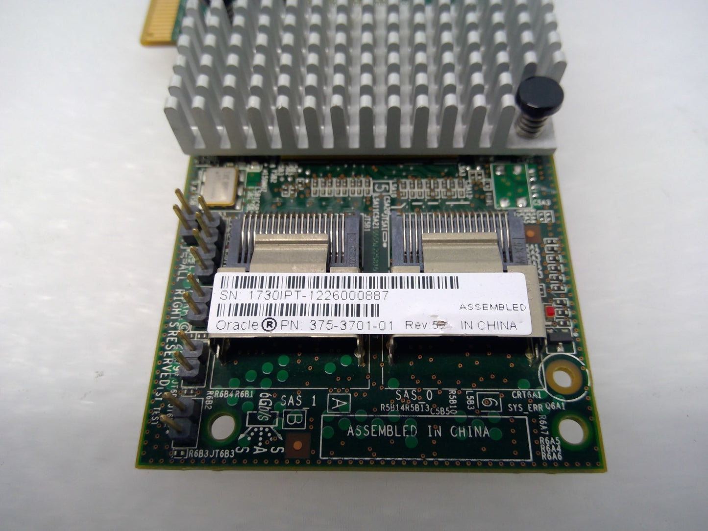 Oracle Sun 375-3701-01 LSI MR SAS 9261-8i 8-Port 6 Gb PCIe x8 RAID Controller