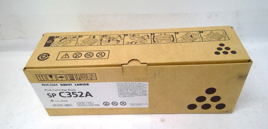 GENUINE RICOH SAVIN LANIER SP C352A 408211 BLACK Toner Cartridge M911-64