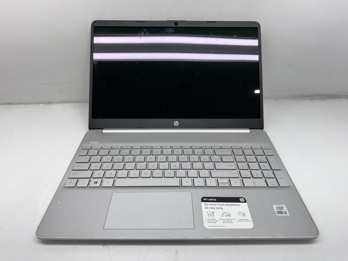 HP Laptop 15-dy1043dx Touch Intel i5-1035G1@1.0GHz 16GB 256GB Win11 W/AC *READ*