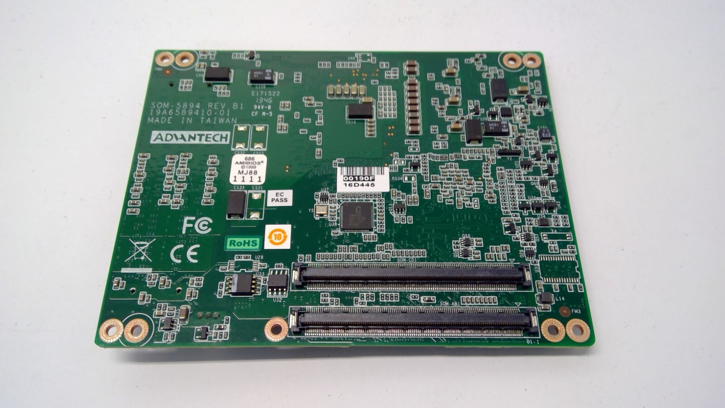 ADVANTECH SOM-5894 SOM5894C71502E-T 19A6589410-01 Rev.B1 With 2 Memory