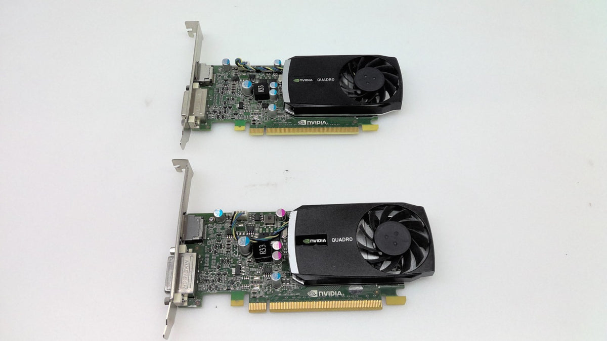 Lot of 2 HP NVIDIA Quadro 400 512MB GDDR3 Graphics Card 64229-001 High Profile