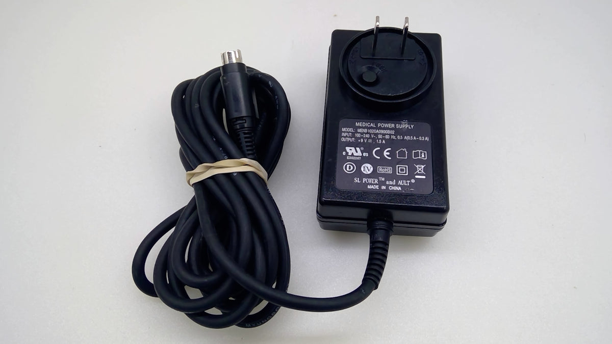 SL Power Ault MENB1020A0900B02 9V 1.5A Medical Adapter 4-Pin Kangaroo Pump