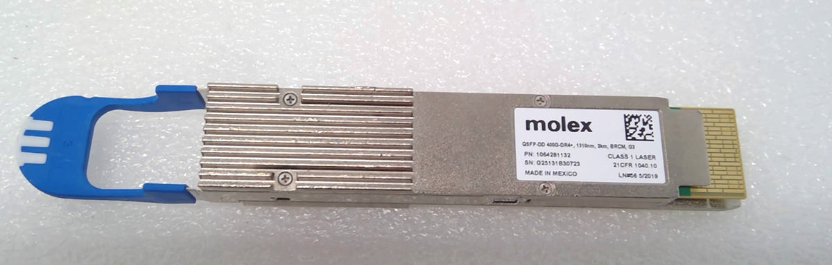 MOLEX 400G QSFP-DD DR4+ 2KM BRCM G3 1310NM 1064281132 Transceiver Module