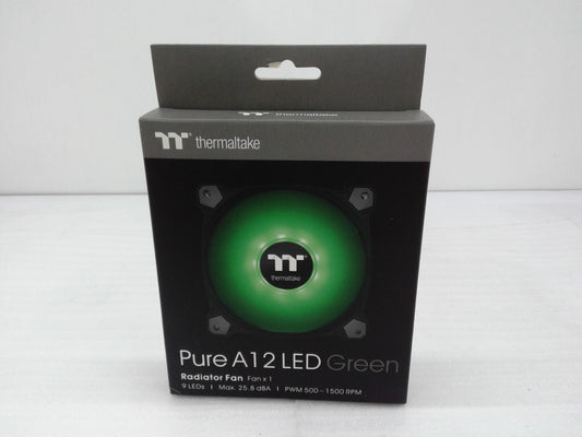 New Thermaltake Pure A12 LED Green  Radiator Fan single CL-F109-PL12GR-B