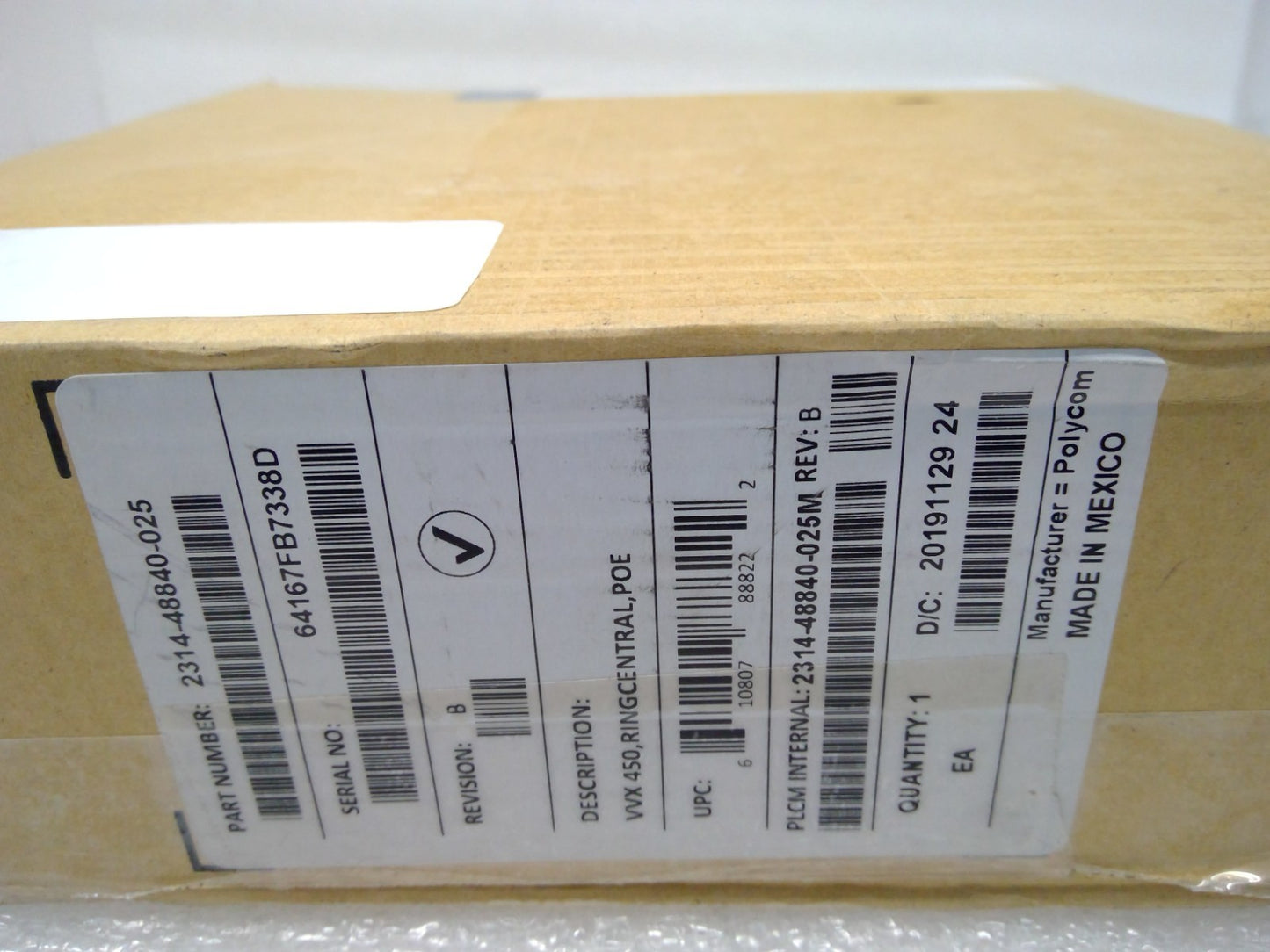 RingCentral Polycom VVX 450 12-line desktop business PoE IP phone 2314-48840-025