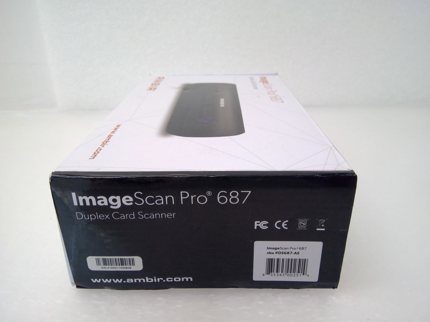 Ambir DS687-AS ImageScan Pro 687 Duplex ID Card Scanner