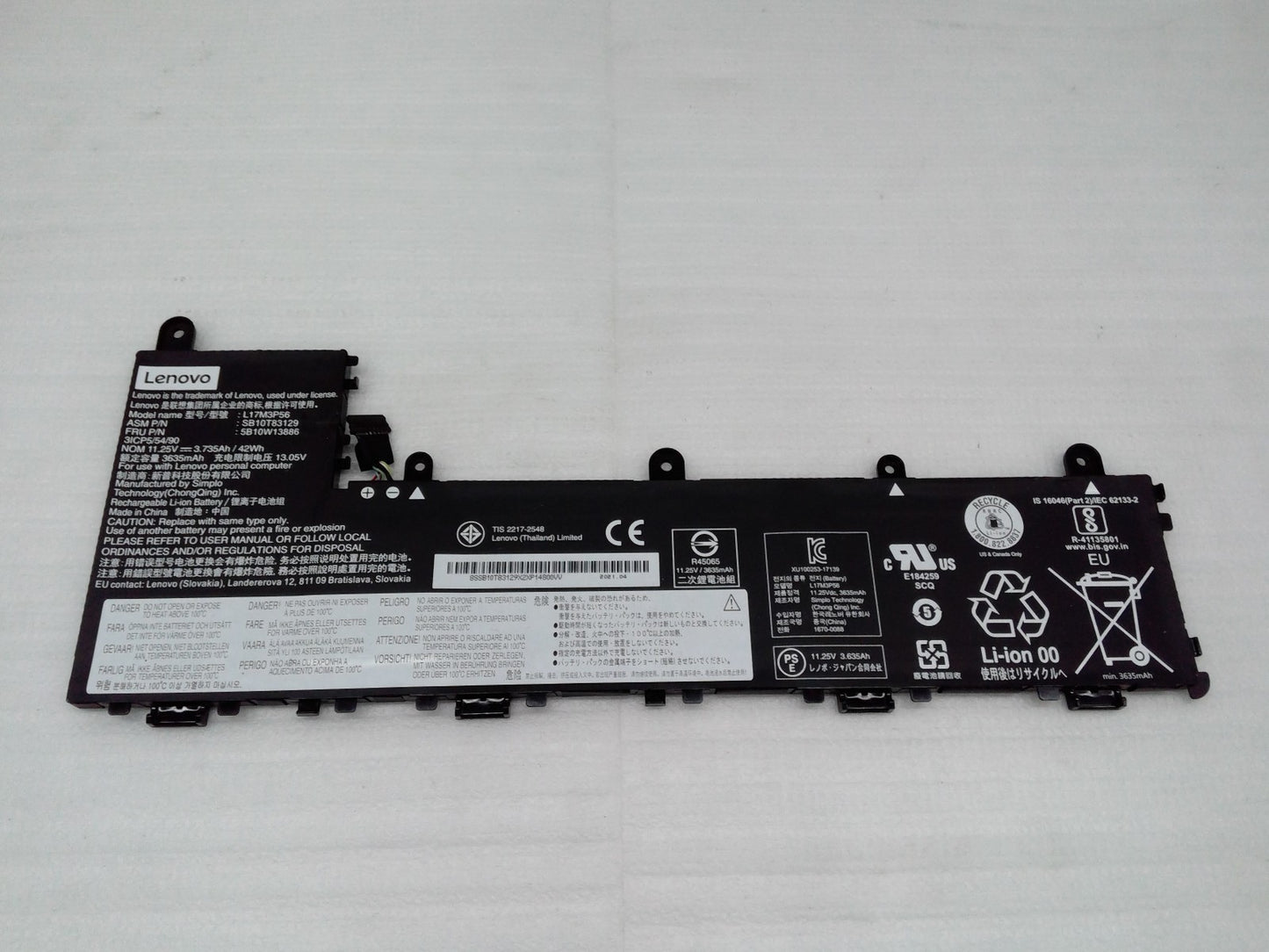 Original L17M3P56 01AV487 OEM Battery for Lenovo ThinkPad Yoga 11e 5th Gen