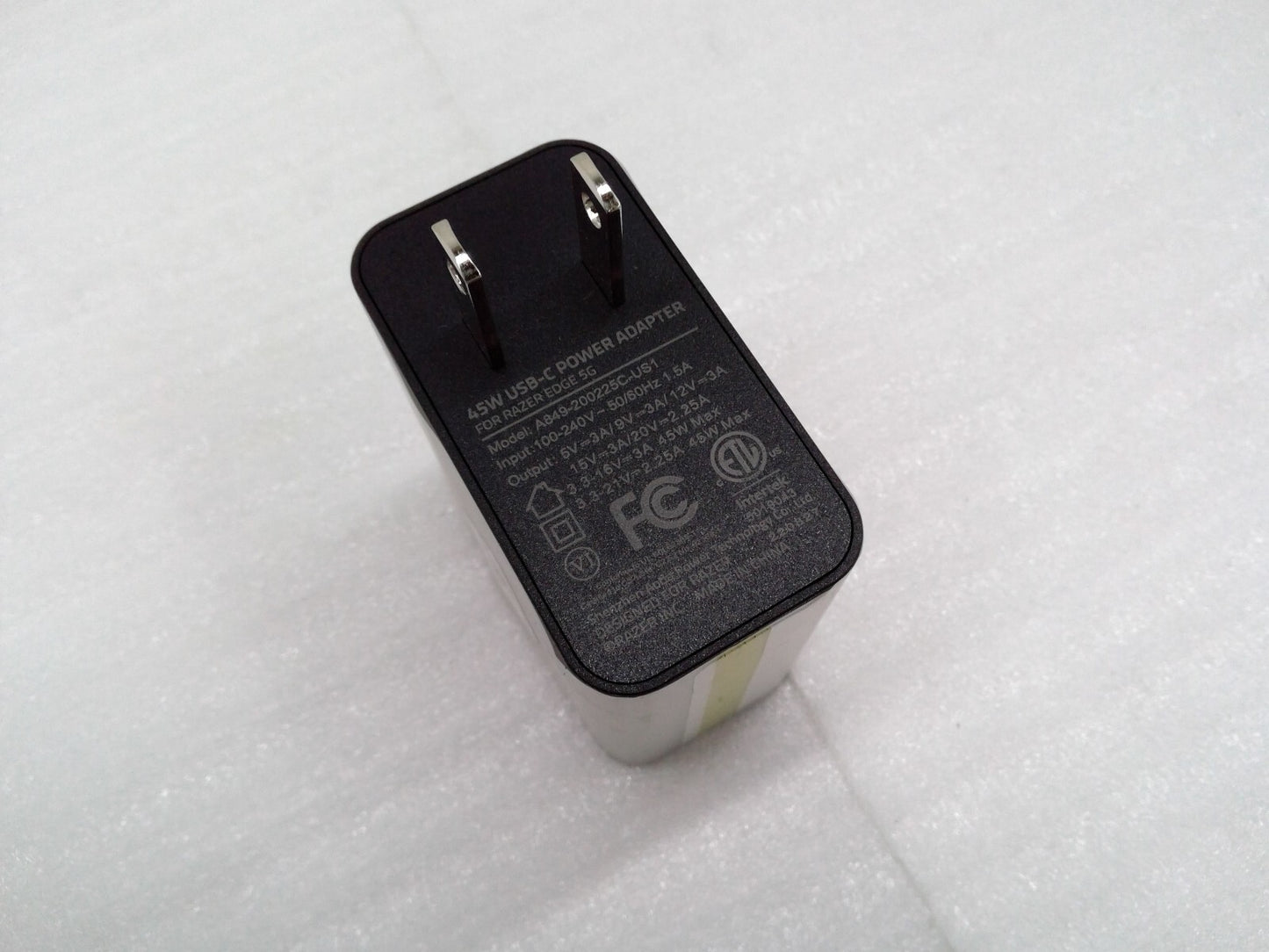 New Razer Original OEM 45W USB-C Power Adapter for Razer Edge 5G - Black