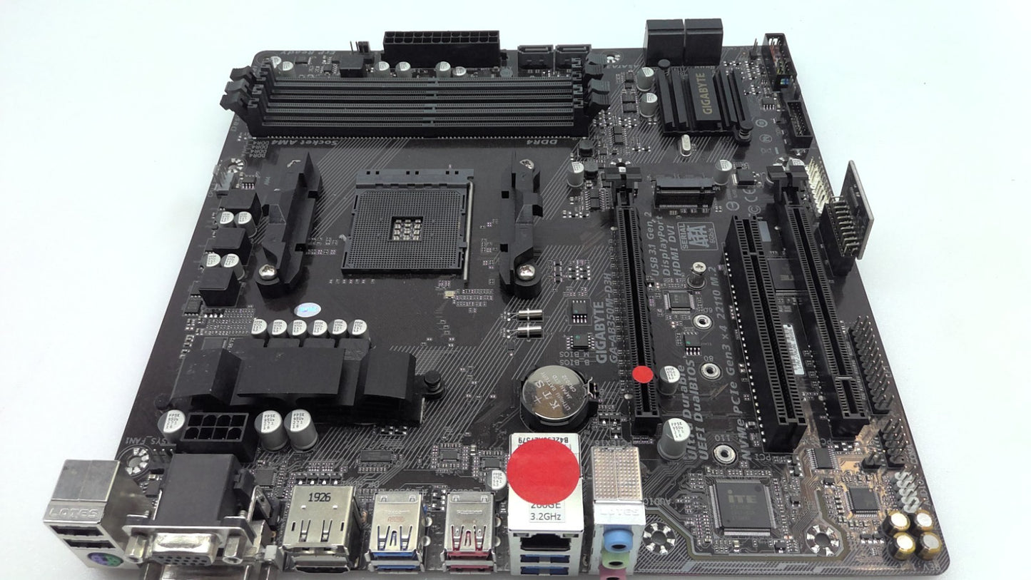 3X *For Parts* MSI B350M BAZ00KA  & GIGABYTE GA-AB350M-DAH & AB350 Gaming /Mixed