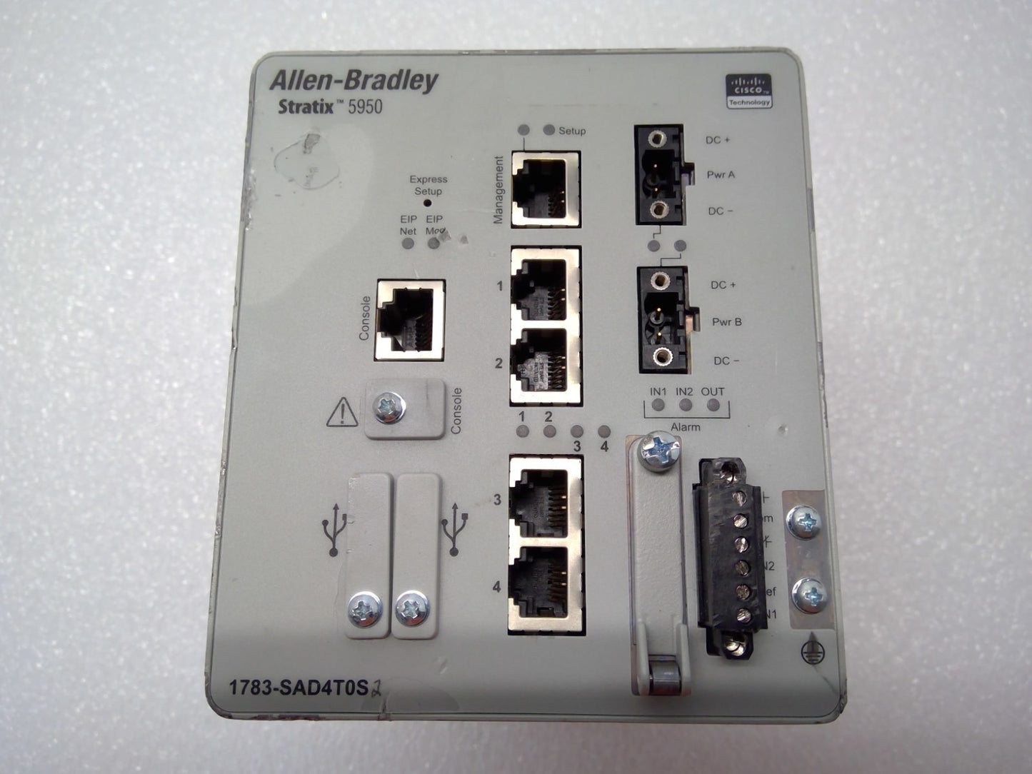 Allen Bradley 1783-SAD4T0SBK9 A  Stratix 5950 security appliances *Read Detail*