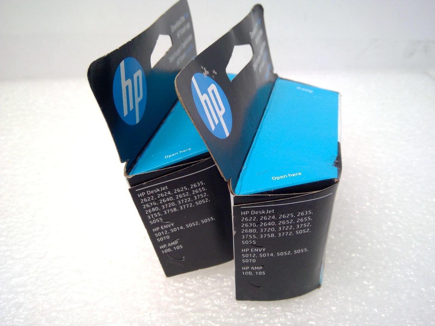 Pack of 2 HP 65 Genuine Black Ink Cartridges NEW SEALED