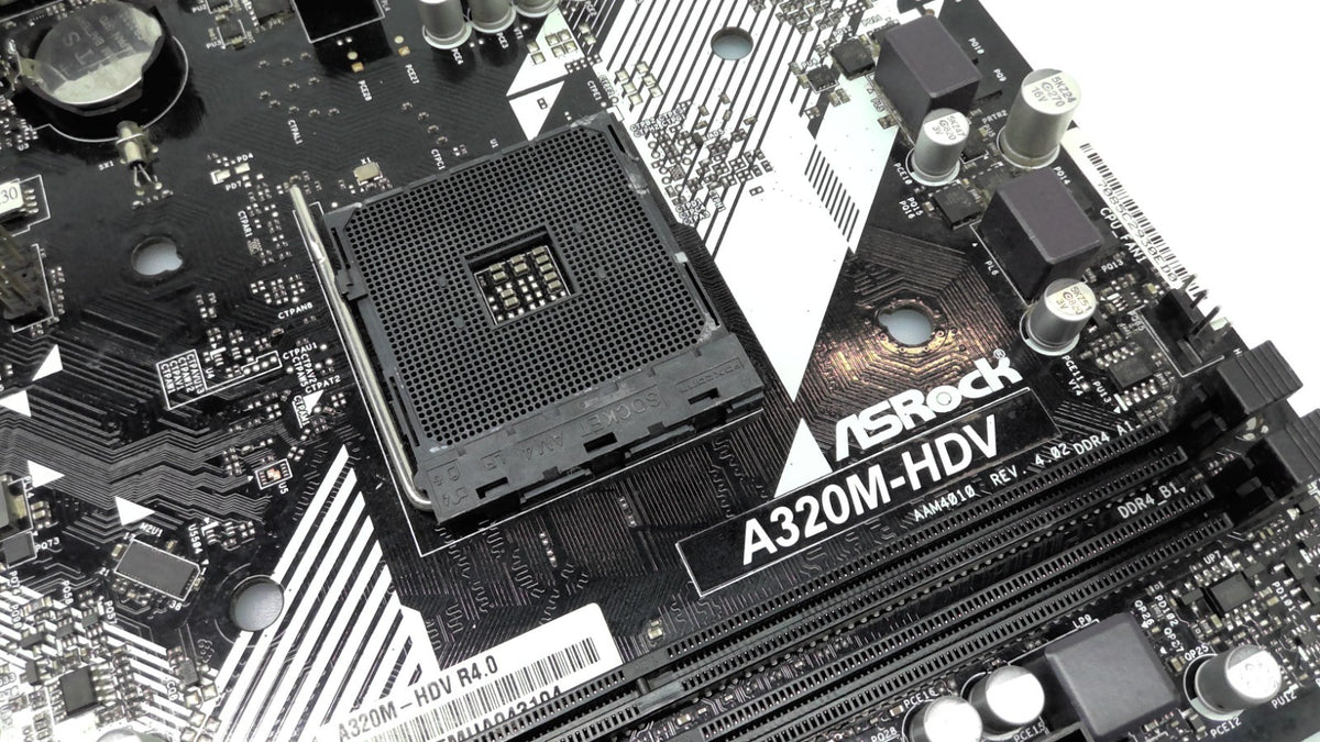 ASRock A320M-HDV AMD A320 Socket AM4 DDR4 Micro ATX Motherboard