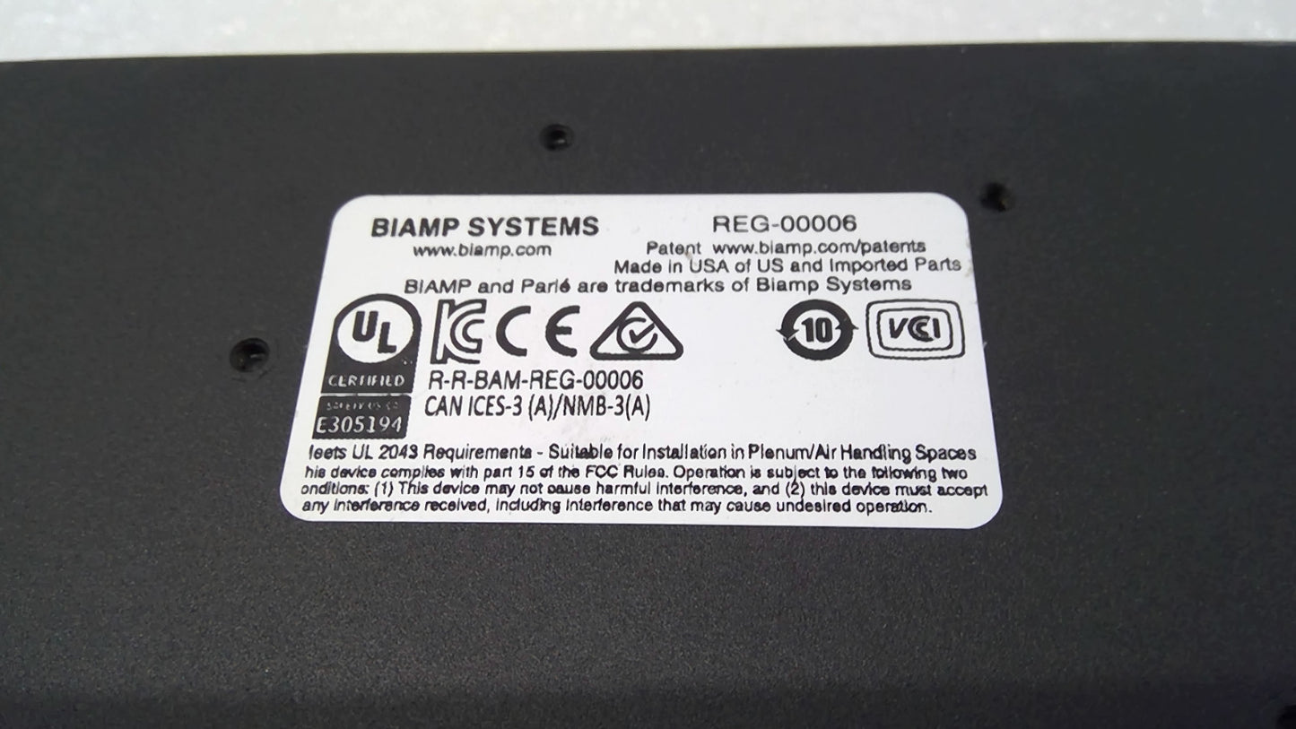 Biamp Systems REG-00006 Parle TCM-X AVB Network Plenum Box ONLY DSP