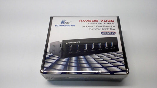 Kingwin Fast Charging 7Port 5.25inch Bay USB3.0 Hub   (KW525-7U3C)