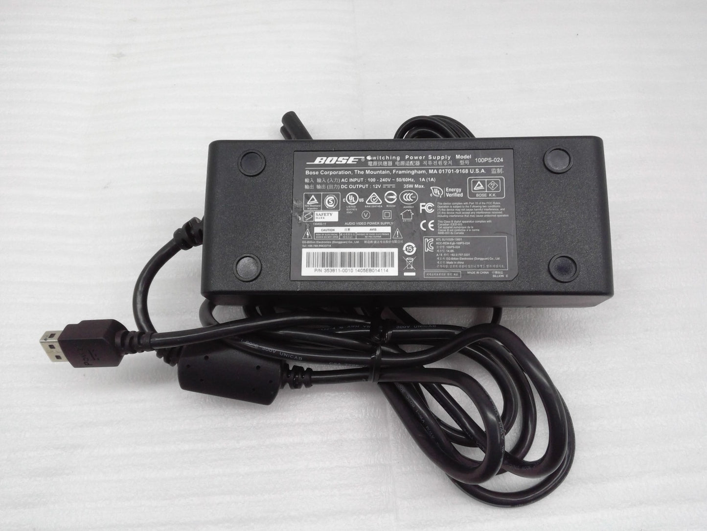 Original BOSE T20 V35 520 525 535 Adapter 12V 35W Power Charger Supply 100PS-024