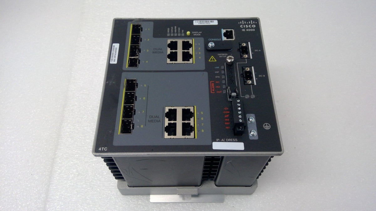 *Read* Cisco IE-4000-4TC4G-E 8-Port Managed Industrial Ethernet Switch DIN Rail