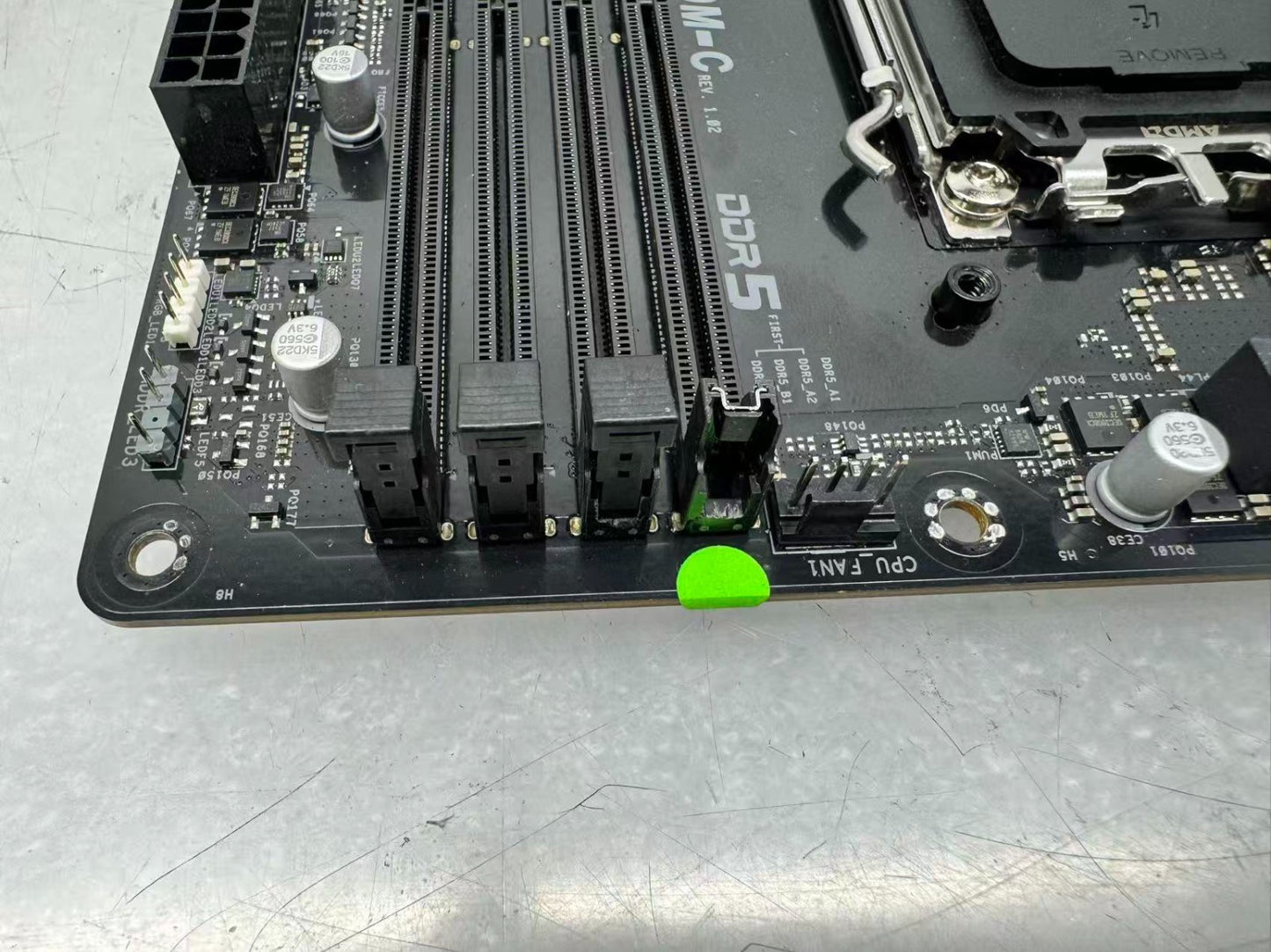 ASRock A620M-C Micro ATX Motherboard DDR5, Missing WIFI Module **Read**