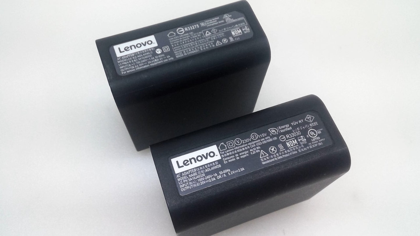 Lot of 2 OEM Adapter Charger ADL40WLC ADL40WDB 1370 20V 2A 40W Lenovo Yoga 3 Pro