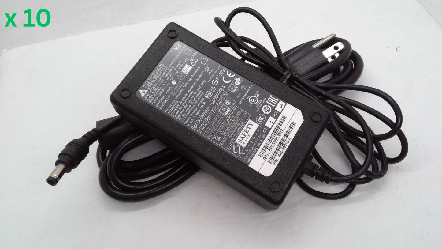 Lot of 10 Genuine Delta ADP-30KR B AC/DC POWER SUPPLY FOR CISCO SYSTEMS 12V 2.5A