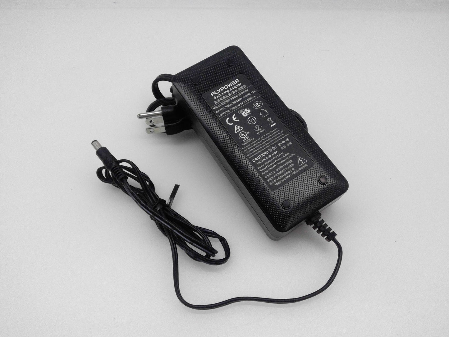 Flypower PS96A120Y8000M Switching Adapter 12.0V-8.0A 8000mA W/Cord