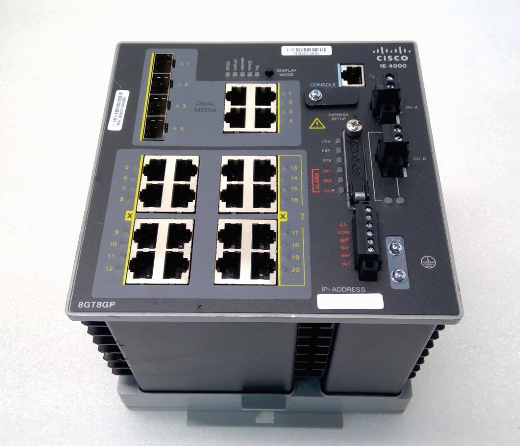 Cisco IE-4000-8GT8GP4G-E 20P Gigabit Industrial Ethernet Switch Profinet Layer 3