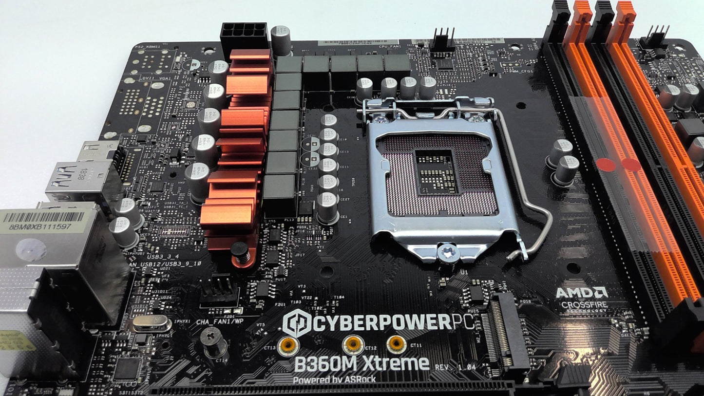 ASRock CyberpowerPC B360M Xtreme LGA1200 Intel Micro ATX  Motherboard *Read*