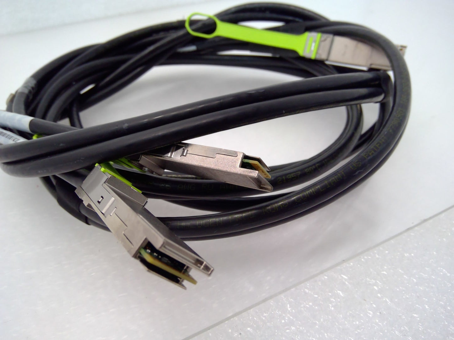 Amphenol NDARHT-F329 40G QSFP+ to 2x QSFP+ 40G Y-Splitter Cable 3.5m Rugged HT