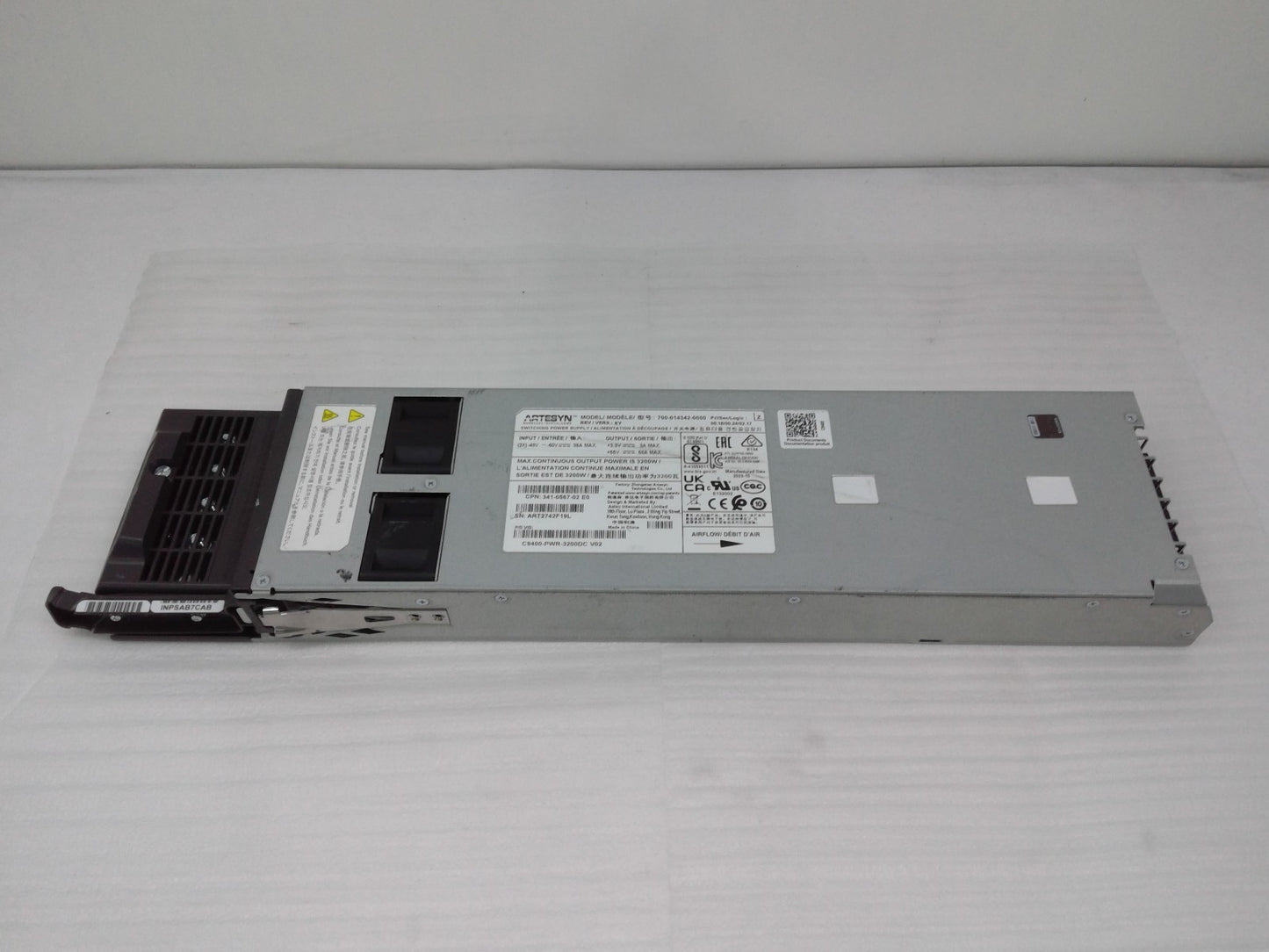 Cisco C9400-PWR-3200DC Catalyst 9400 Series 3200W DC Power Supply *Detail*