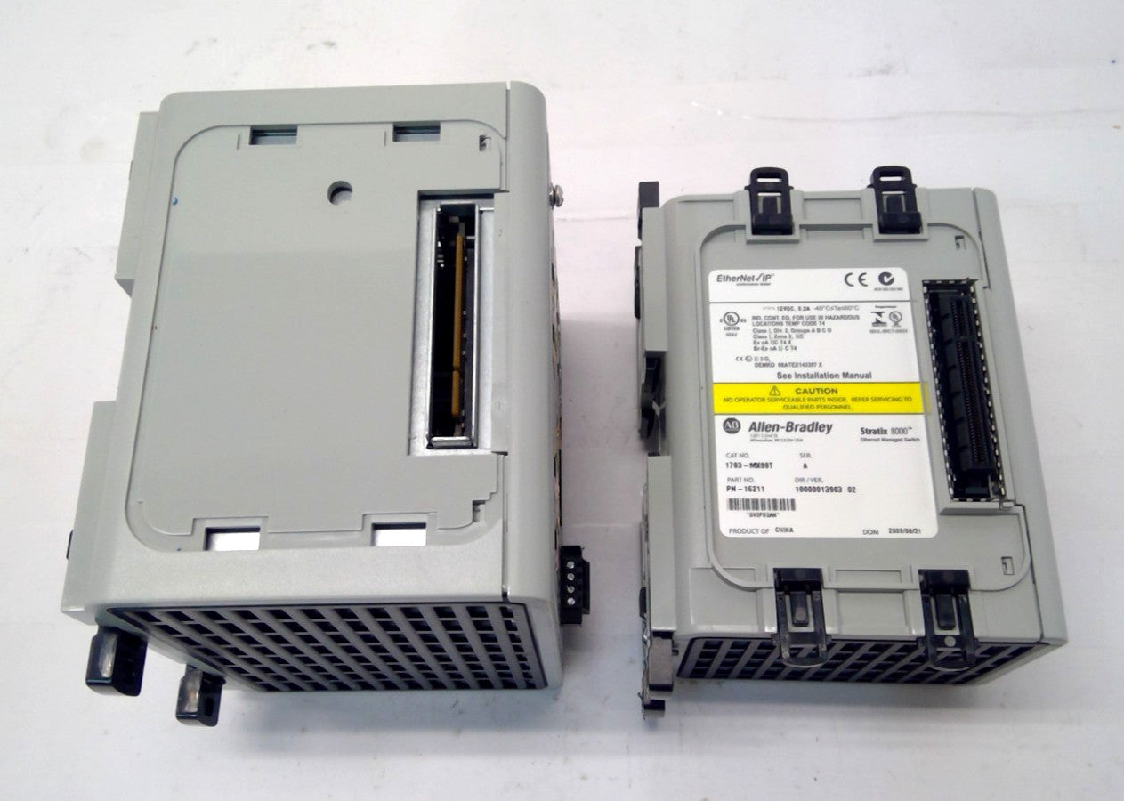 Allen Bradley 1783-MS10T Stratix 8000 Ethernet Managed Switch and 1783-MX08T