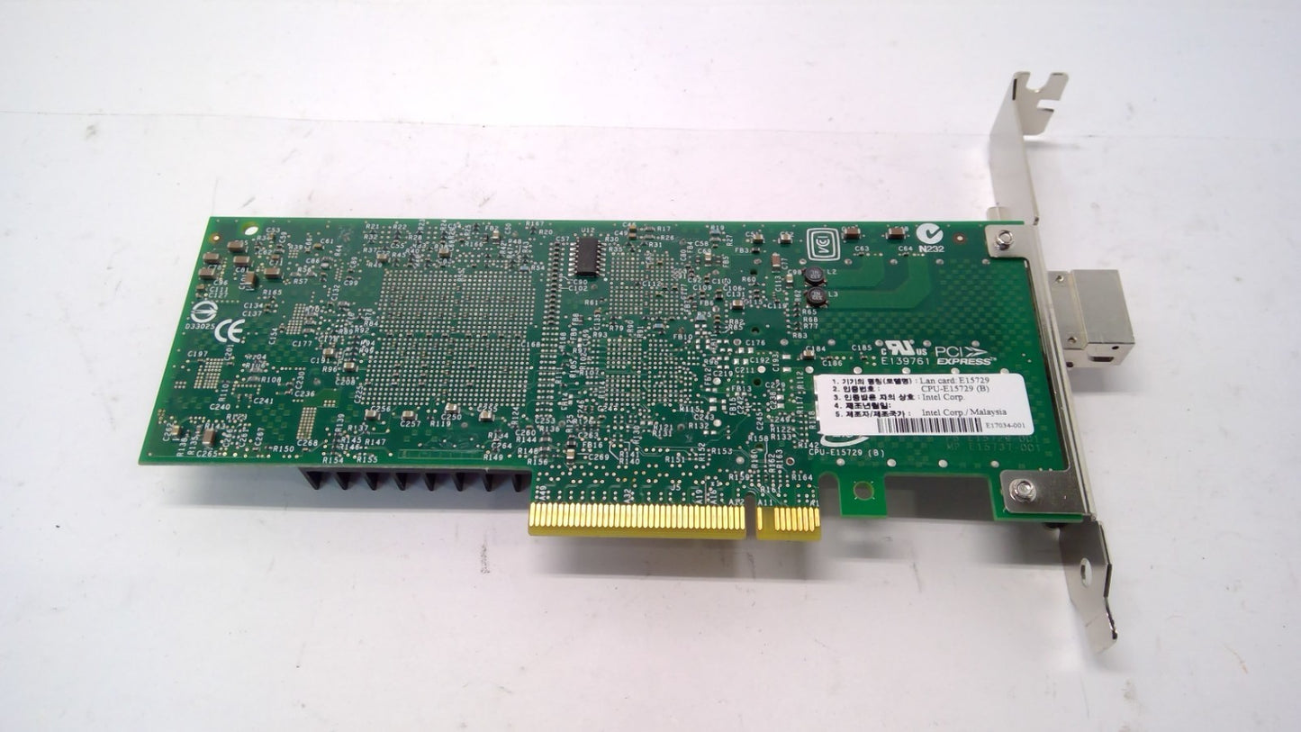 Dell / Intel RN219 Single Port 10GB SR PCI-E Optical Network Card E15729