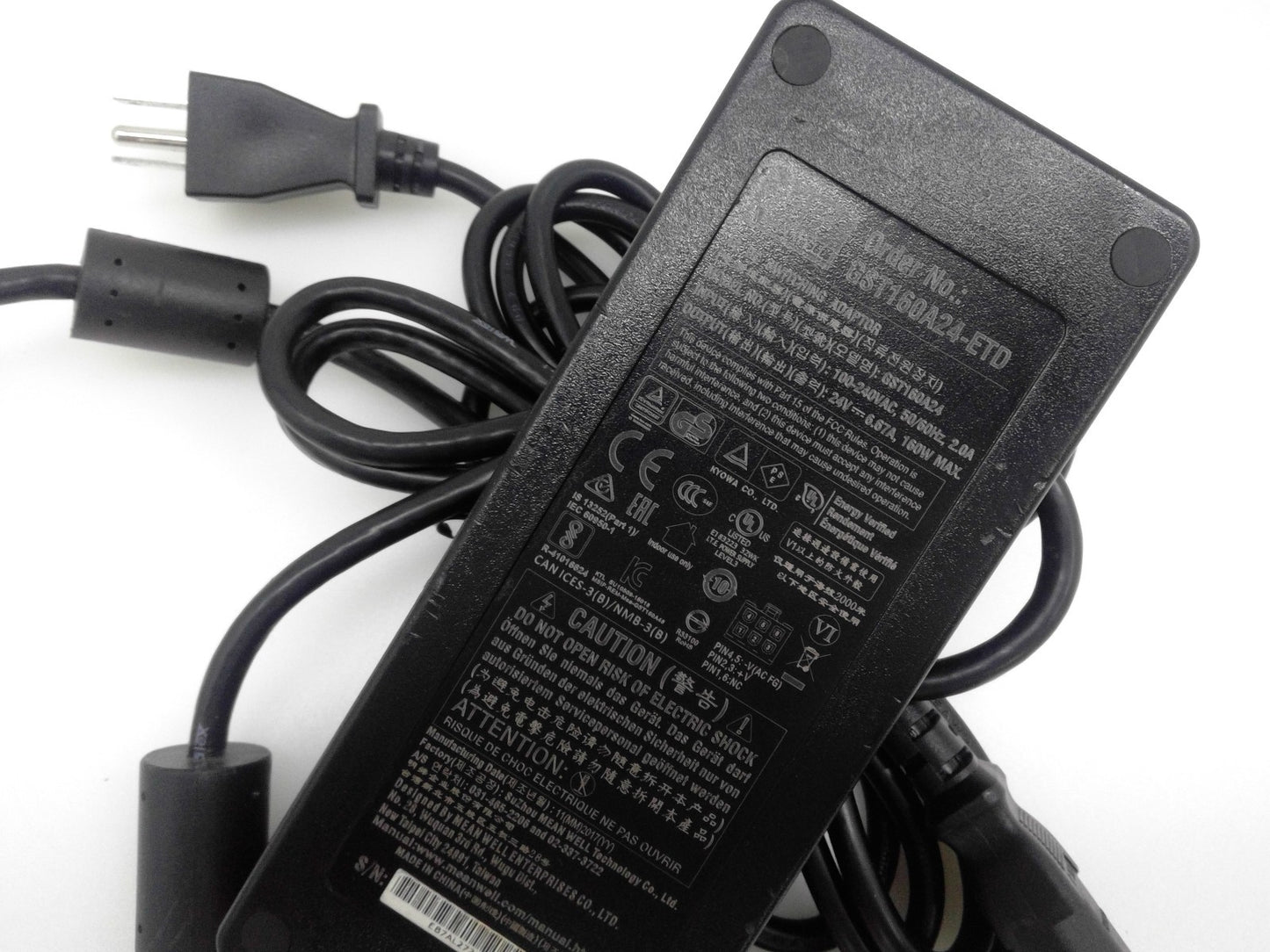 MEAN WELL GST160A24-ETD 160W 24V 6.67A  AC/DC ADAPTOR 6 PIN Female Connector