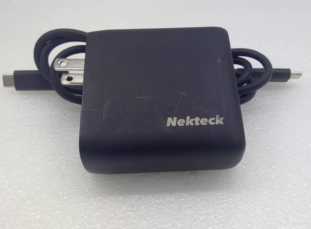 Nekteck PD100U-1TGA 100W GaN USB-C PD Charger w/ USB-C to USB-C Cable