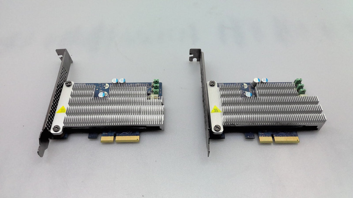 Lot of 2 HP Z Turbo G1 G2 SSD M.2 PCIE High Profile card w/ Heatsink  742006-003