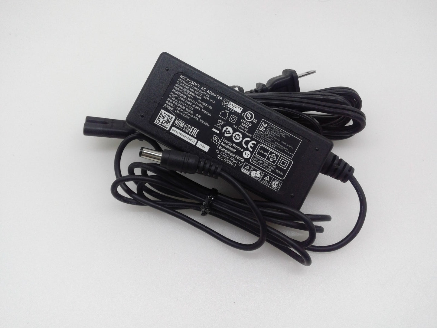 Genuine Microsoft 1649 Rev03 12V 2.67A AC Power Adapter W/Cord