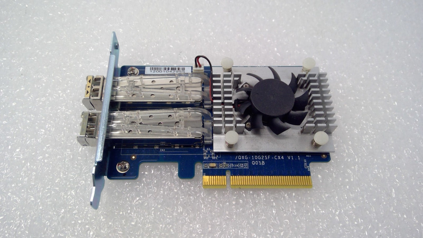QNAP QXG-10G2SF-CX4 Dual-Port SFP+ 10GbE PCIe x8 Network Card