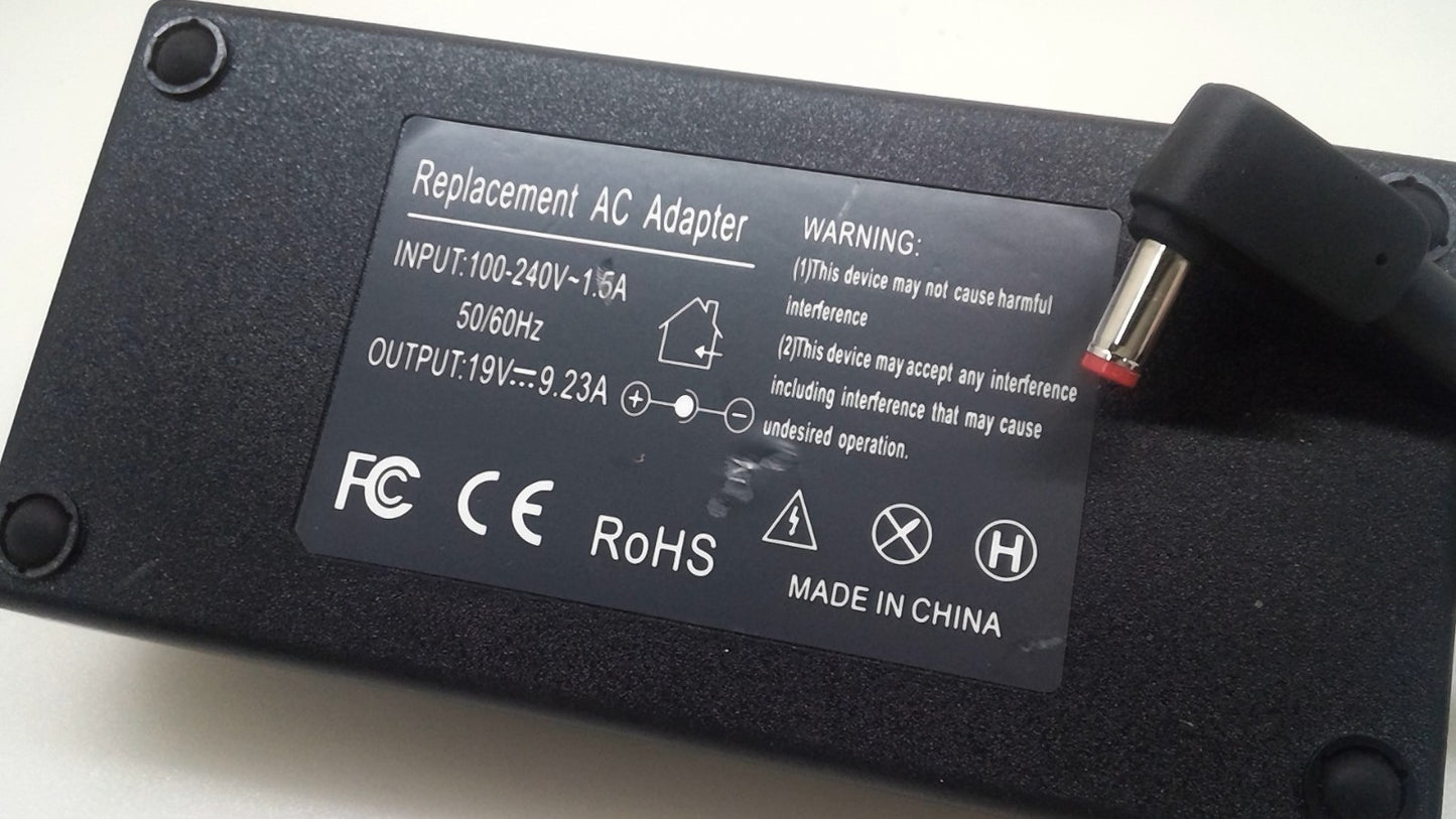 180W Replacment AC Adapter 19V 9.23A Charger  Power Supply Tip 5.5*1.7mm