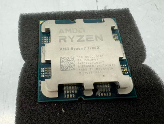 AMD Ryzen 7 7700X 8-Core, 16-Thread (AS IS FOR PARTS, NOT WORKING)
