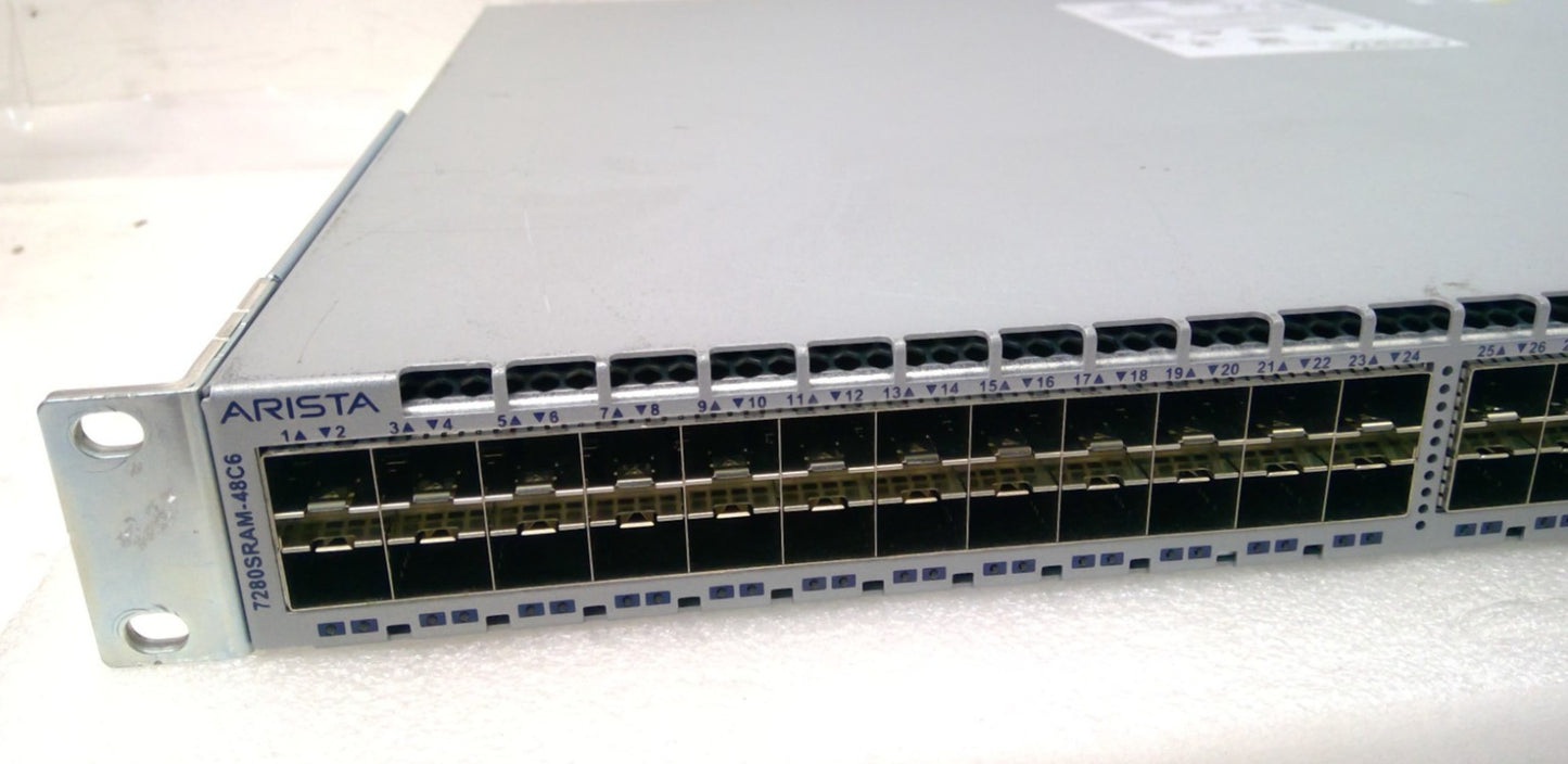 Arista 7280R Series DCS-7280SRAM-48C6-F 48x10G SFP+ 6x100G QSFP Switch