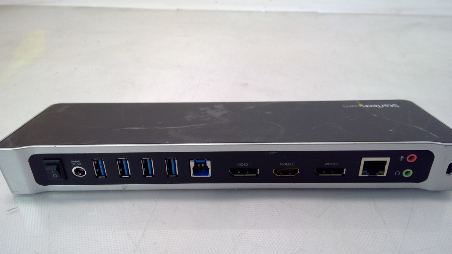 StarTech USB3DOCKH2DP Triple-Monitor USB 3.0 Docking Station HDMI DP NO AC